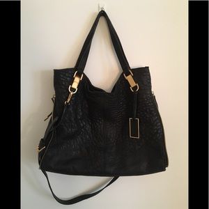 Vince Camuto Black Leather Hobo